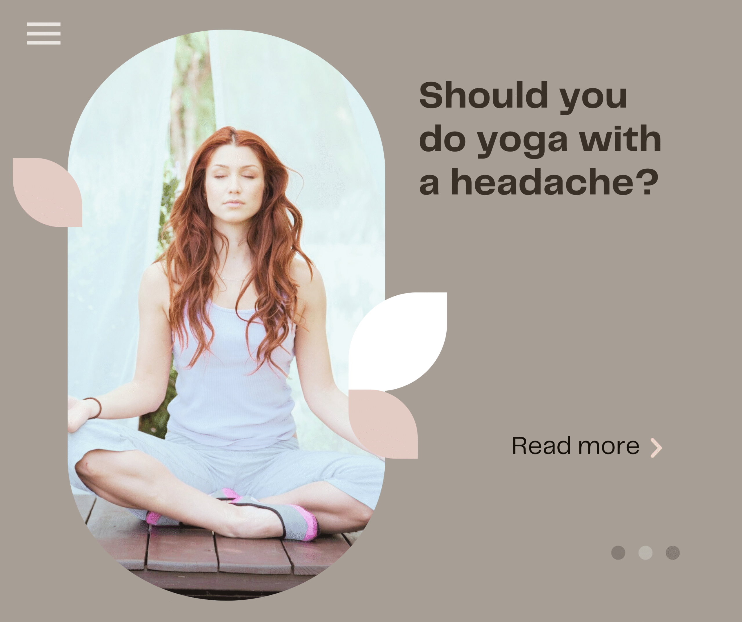 Should you do yoga if you have a headache?